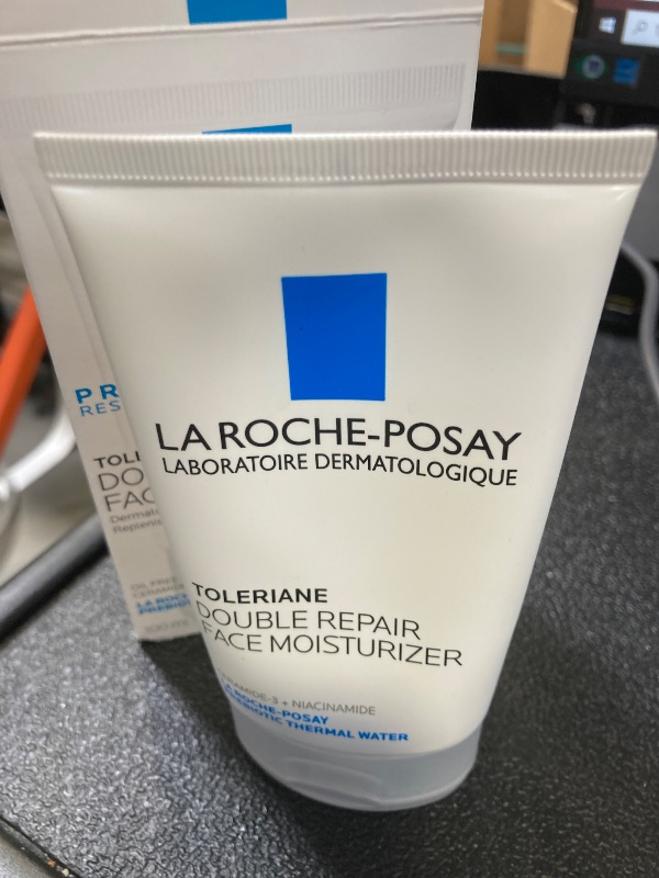 Photo 1 of La Roche Posay Toleriane Double Repair Face Moisturizer, Daily Moisturizer Face Cream with Ceramide and Niacinamide for All Skin Types, Oil Free, Fragrance Free