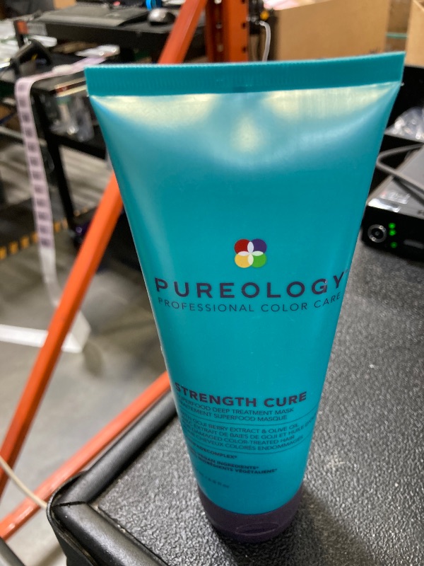 Photo 1 of Pureology Strength Cure Superfood Treatment | For Damaged, Color-Treated Hair | Strengthening Leave-in Treatment | Silicone-Free | Vegan | Updated Packaging | 6.8 Fl. Oz. |