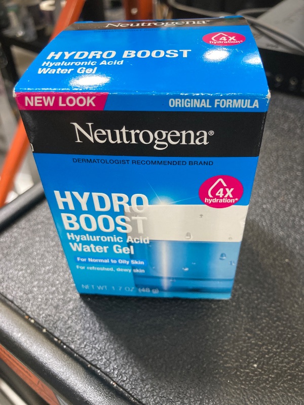 Photo 1 of Neutrogena Hydro Boost Water Gel with Signature Fragrance, Hyaluronic Acid Face Moisturizer for Normal to Oily Skin, Delivers Hydration for Refreshed, Dewy Skin, 1.7 fl. oz