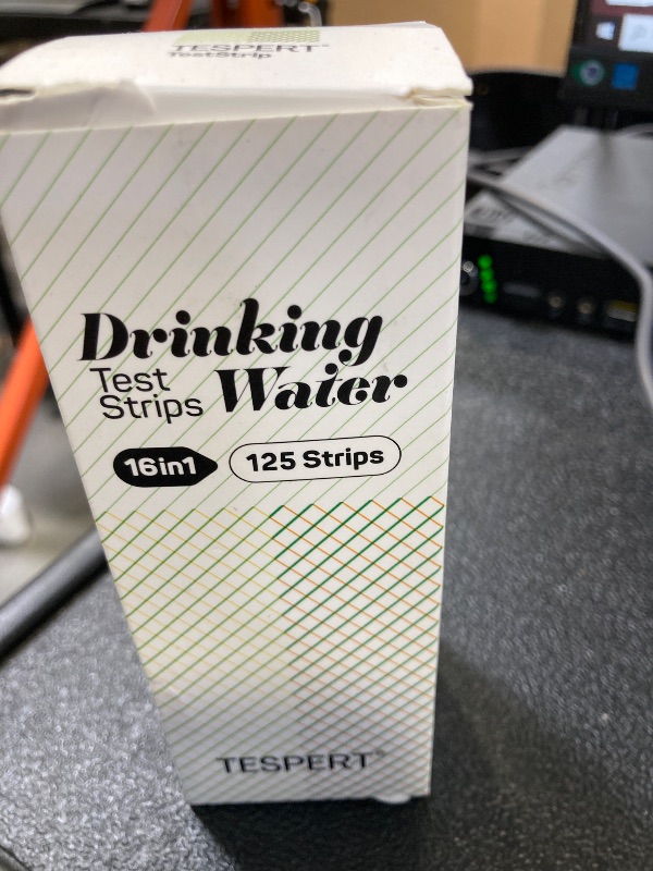 Photo 1 of Water Testing Kits for Drinking Water: 125 Strips 16 in 1 Well and Drinking Water Test Kit, TESPERT Water Test Strips with Hardness, pH, Lead, Iron, Copper, Chlorine, and More