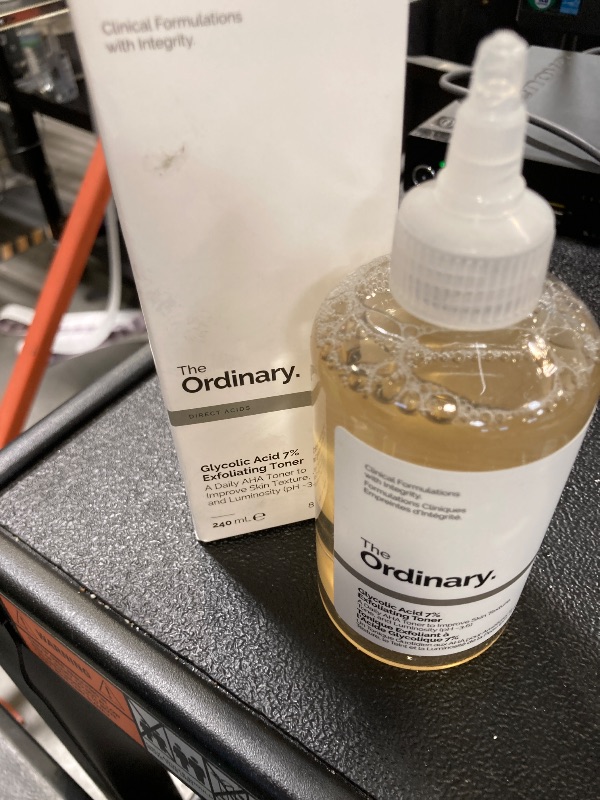 Photo 1 of The Ordinary Glycolic Acid 7% Exfoliating Toner, Brightening and Smoothing Daily Toner for More Even-Looking Skin Tone, 8.1 Fl Oz