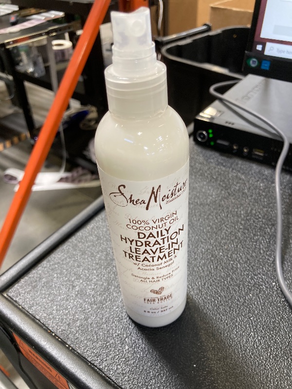 Photo 1 of Shea Moisture 100 Percent Virgin Coconut Oil Leave-In Treatment, 8 Ounce