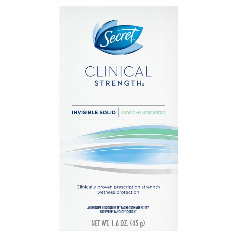 Photo 1 of Secret, Clinical + Strength, Antiperspirant, Free & Sensitive, 1.6 Oz (45 G)