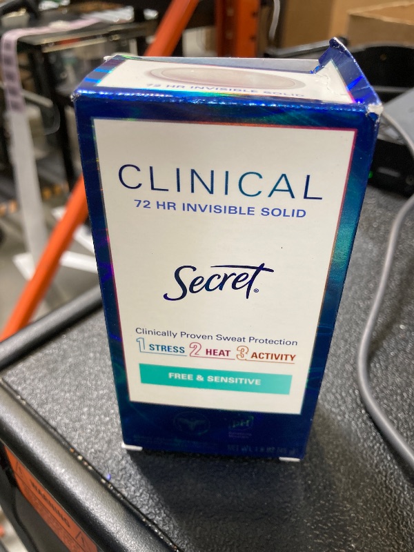 Photo 1 of Secret, Clinical + Strength, Antiperspirant, Free & Sensitive, 1.6 Oz (45 G)