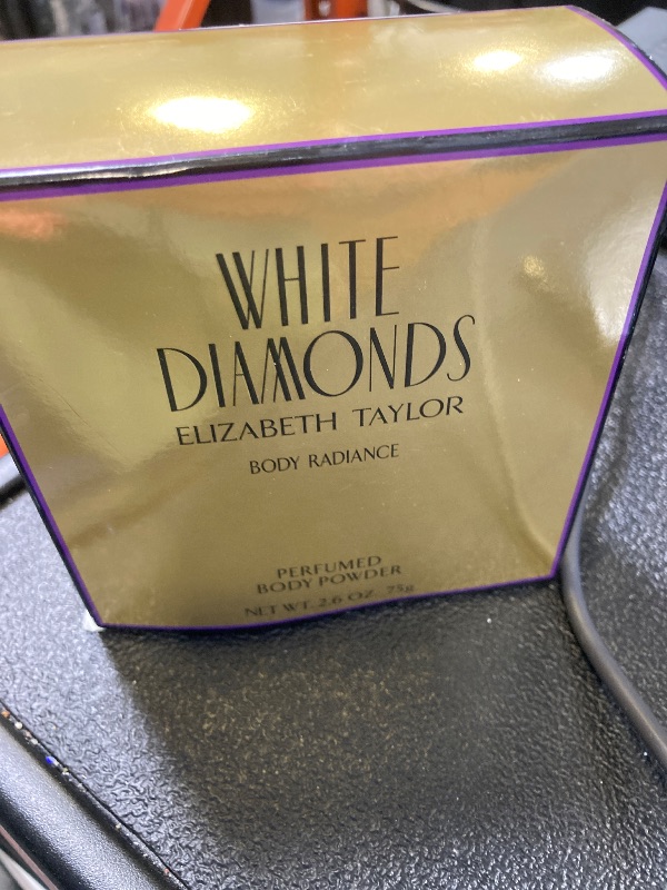 Photo 1 of Elizabeth Taylor Body Powder for Women, Fragrance with Body Puff, White Diamonds, 2.6 Oz