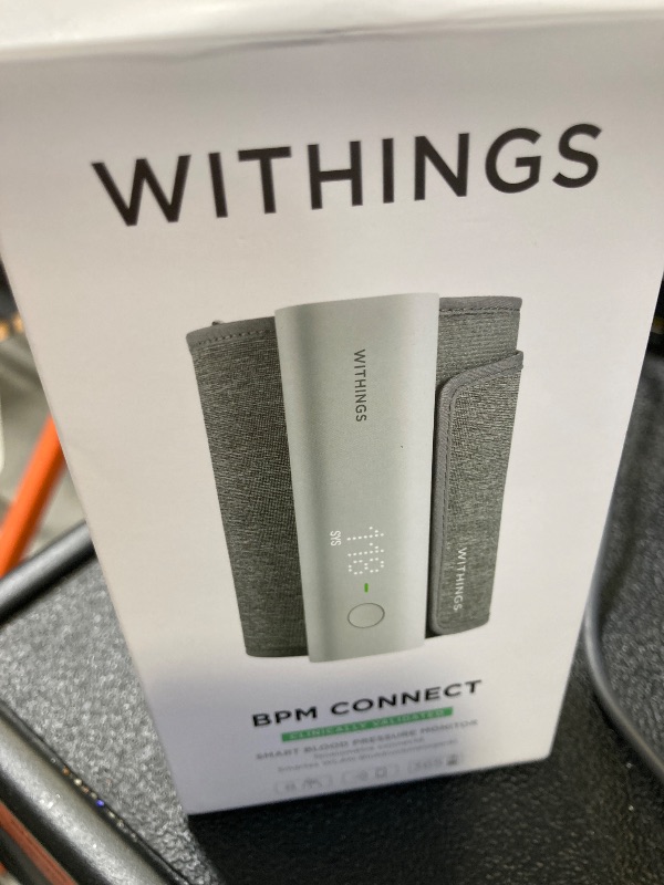Photo 1 of Withings BPM Connect - Digital Blood Pressure Cuff & Heart Rate Monitor - Blood Pressure Machine Arm Cuff, FDA Cleared, FSA/HSA Eligible, IOS & Android