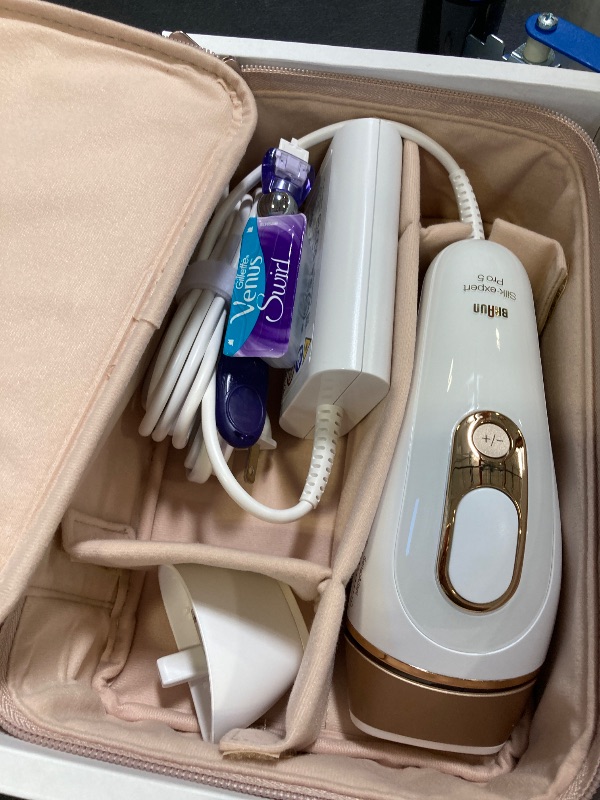 Photo 1 of Braun IPL at Home Laser Hair Removal for Women and Men, Silk Expert Pro 5 PL5137 with Venus Swirl Razor, Long-Lasting Reduction in Hair Regrowth for Body & Face, Corded, PL5137