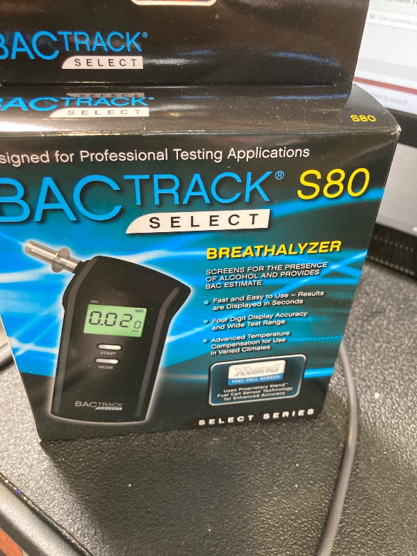 Photo 1 of BACtrack S80 Breathalyzer | Professional-Grade Accuracy | DOT & NHTSA Approved | FDA 510(k) Cleared | Portable Breath Alcohol Tester for Personal & Professional Use