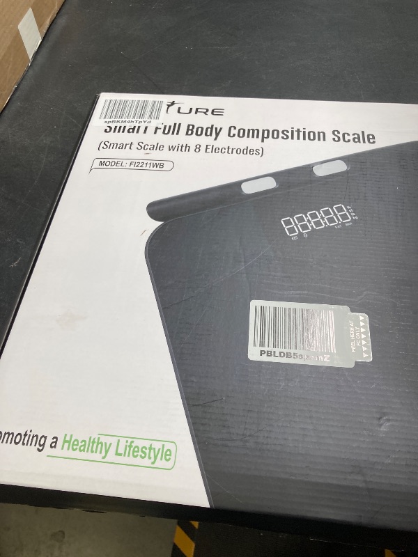 Photo 1 of Posture Scale for Body Weight and Fat Percentage, 8 Electrodes Larger Platform Digital Scale for BMI 28 Body Composition Measurement, Bathroom Smart Scales with LED Display FSA or HSA Eligible