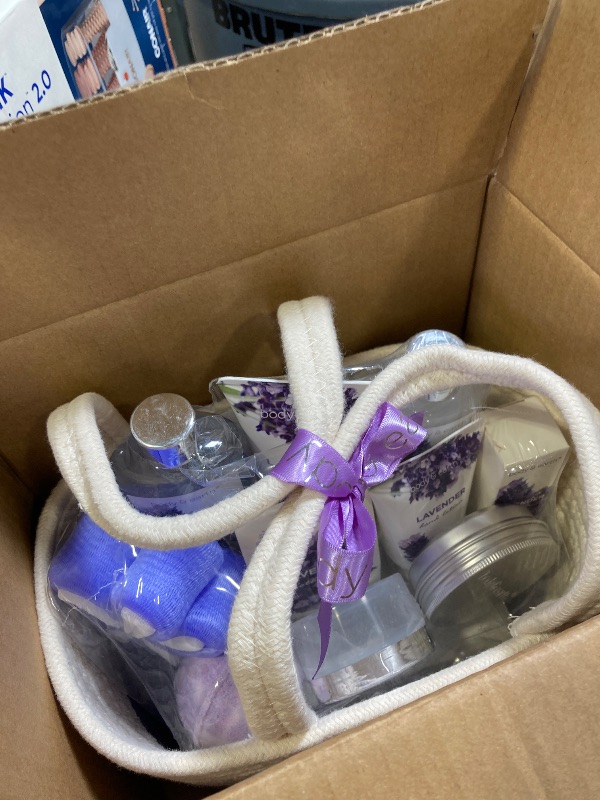 Photo 1 of Spa Gift Baskets for Women - Body & Earth 11pcs Lavender Gift Sets with Bubble Bath, Shower Gel, Body Lotion, Birthday Gifts for Women, Spa Kit for Mom Gifts, Purple Gifts