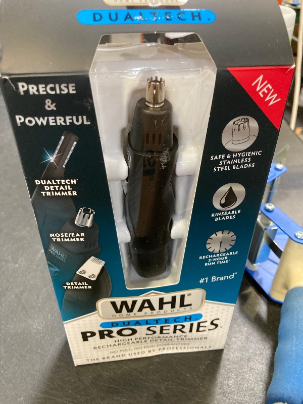 Photo 1 of Wahl Pro Series® Rechargeable Eyebrow, Ear & Nose Hair Trimmer for Men – Painless DualTech® Eyebrow Trimmer & Facial Hair Removal Device – Model 3025656