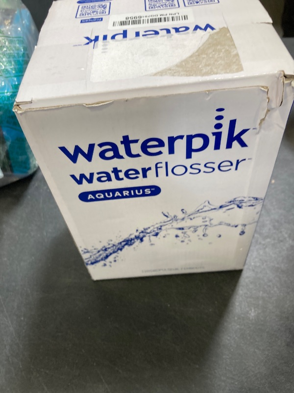 Photo 1 of Waterpik Aquarius Water Flosser For Teeth Cleaning, Gums, Braces, Dental Care, Electric Power With 10 Settings, 7 Tips For Multiple Users And Needs, ADA Accepted, Black WP-662, Packaging May Vary