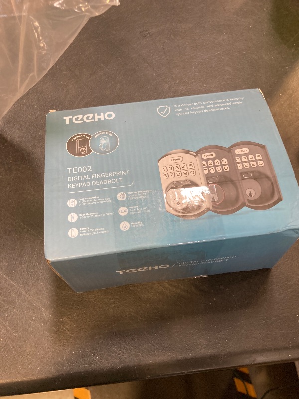 Photo 1 of TEEHO TE002 Fingerprint Door Lock - Keyless Entry Door Lock - Electronic Keypad Deadbolt - Smart Locks for Front Door - Auto Lock - Easy Installation - Oil-Rubbed Bronze