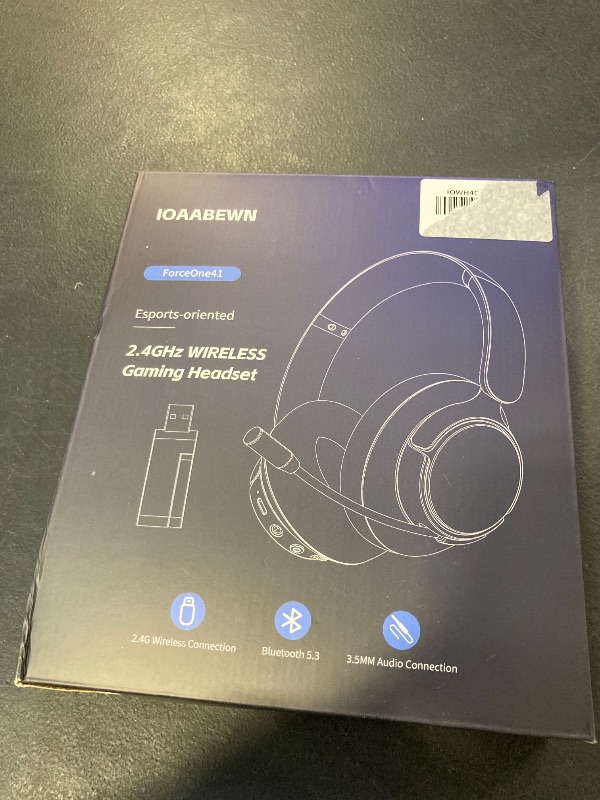 Photo 1 of IOAABEWN Wireless Gaming Headsets for PS5, PS4, 55Hr Battery 2.4Ghz /Bluetooth 5.3 Gaming Headphones with Microphone, Gamer Headset Wireless for PS5, Switch, PC, Black&Red