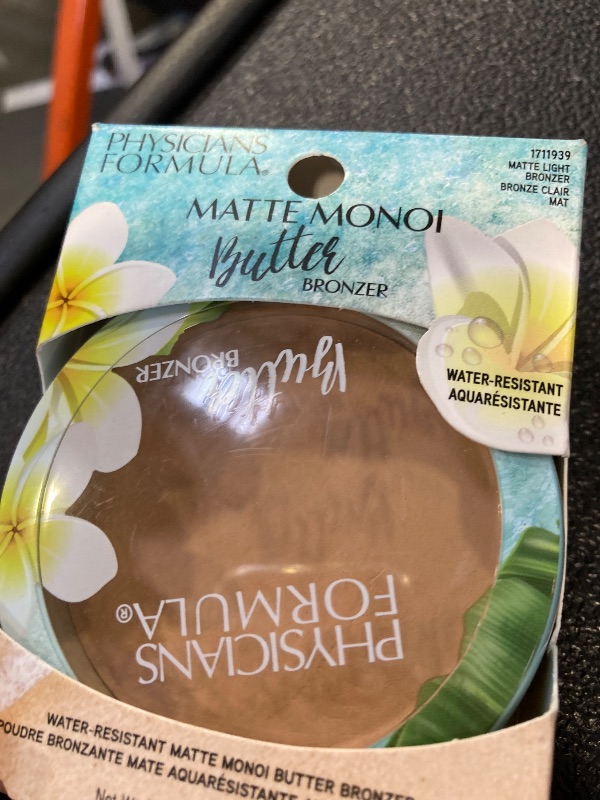 Photo 1 of Physicians Formula Matte Monoi Butter Bronzer Matte Bronzer Powder Face Makeup, Dermatologist Tested, Light Bronzer