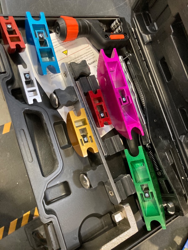 Photo 1 of Carvalax  Tube Bender Set, for 1/4” to 7/8” O.D, 90° Ratcheting Tubing Bender Kit with Reverse Bending Adapters and 7 Multi-Color Aluminum Heads, for HVAC Air Condition Hydraulic Work