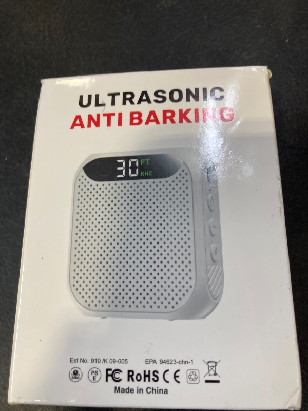 Photo 1 of Anti Barking Devices, 30FT Effective Range and 3 Adjustable Modes, Rechargeable Ultrasonic Bark Box Dog Barking Deterrent Devices,Suitable for All Kinds of Large and Small Dogs