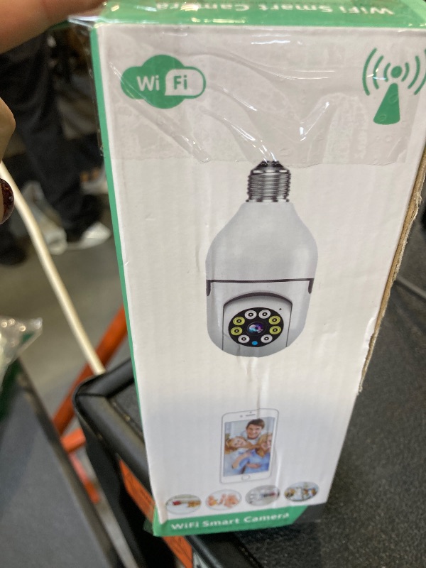 Photo 1 of WESECUU Light Bulb Security Camera -5G& 2.4GHz WiFi 2K Security Cameras Wireless Outdoor Motion Detection and Alarm,Two-Way Talk,Color Night Vision,Human Detection, Bulb Camera Compatible with Alexa