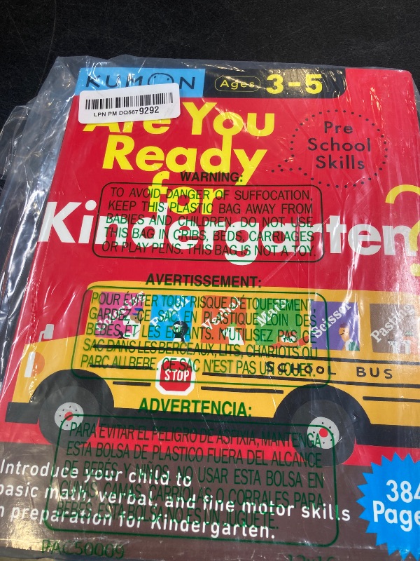 Photo 1 of Kumon Are You Ready for Kindergarten Preschool Skills (Big Preschool Workbook), Ages 3-5, 384 pages (Arkw)