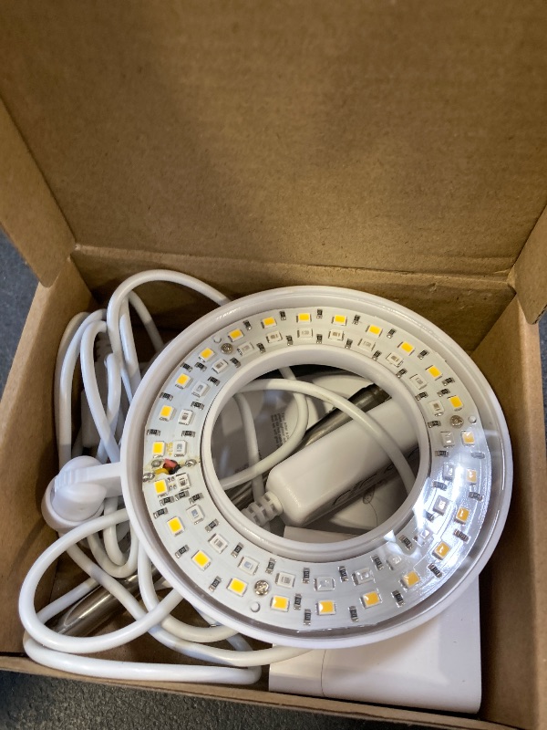 Photo 1 of GooingTop LED Grow Light, Halo Plant Lamp for Indoor Plants Growing, White Low Light for Succulents Mini Small Plants Growth,Upgrade Timer 4/8/12/18 Hrs & Variable Spectrum,1 Pack