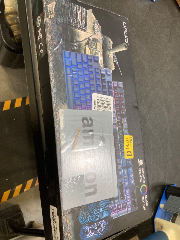 Photo 1 of Keyboard and Mouse Gaming LED Wired Combo with Emitting Character Keyboard 4800DPI 2 Side Button USB Mouse Rainbow Backlit Mechanical Feeling Compatible with PC Raspberry Pi Mac Xbox one ps4