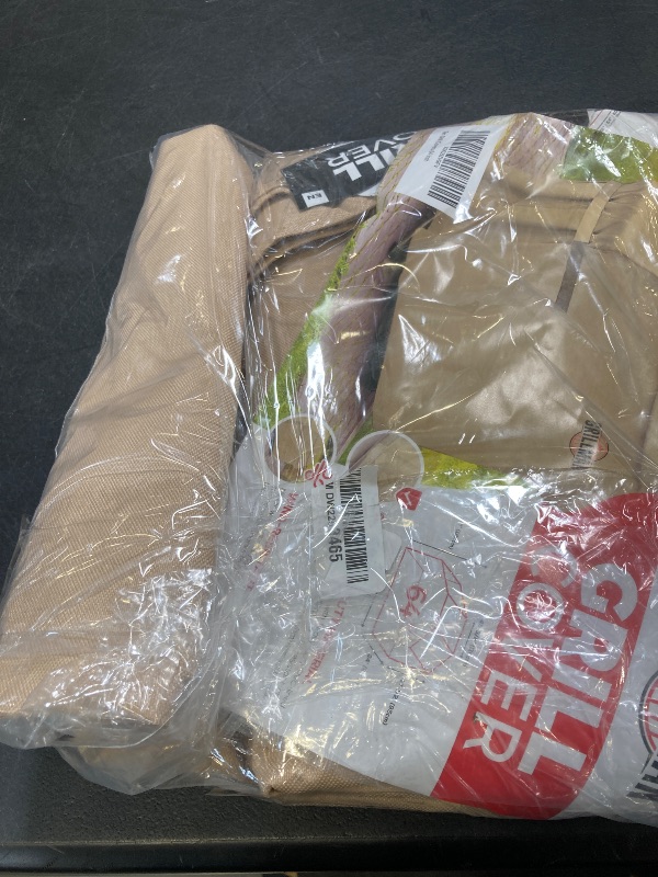 Photo 1 of Grillman Premium BBQ Grill Cover. Rip-Proof & Waterproof (64" L x 24" W x 48" H, Tan) Top Heavy Duty Large Grill Cover for Weber Spirit, Genesis, Charbroil, etc. Barbecue Cover and Gas Grill Covers