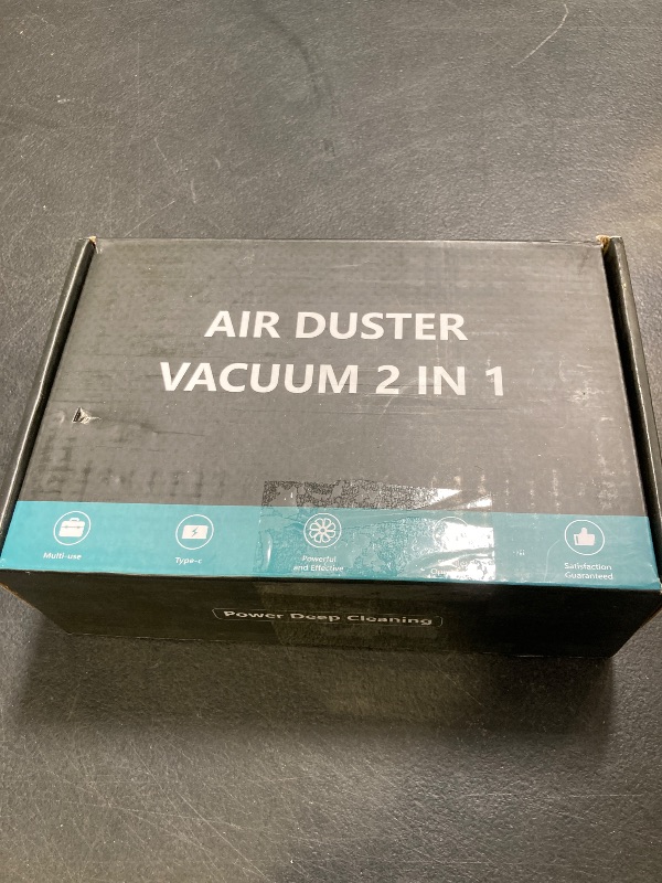 Photo 1 of Electric Air Duster for Computer Deep Cleaning, 3-in-1 Reusable, 91000RPM, 3 Gear Adjustable, Mini Vacuum for Car Cleaner, No Canned Air, Keyboard Cleaner, 1 Piece
