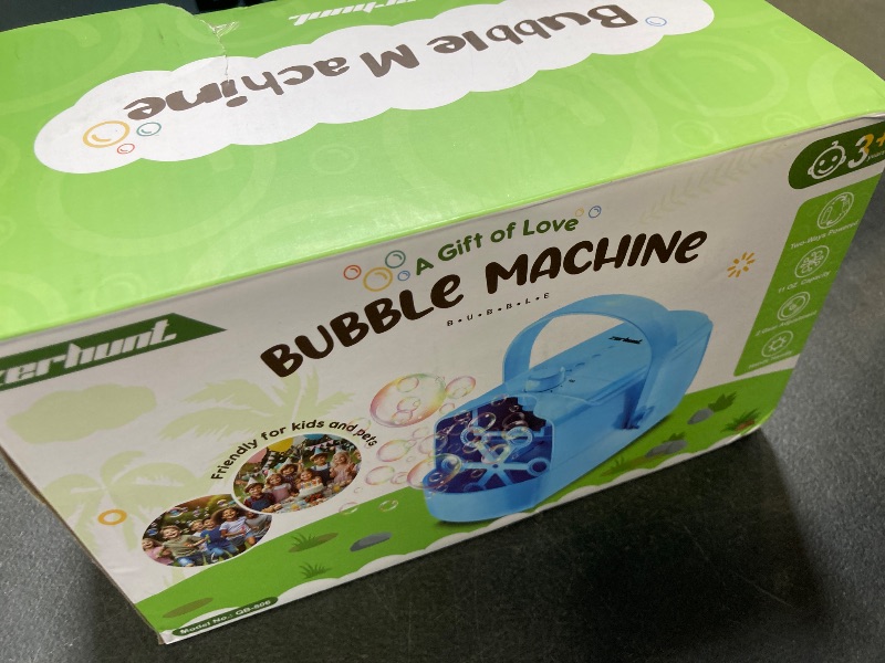 Photo 1 of Bubble Machine Automatic Bubble Blower: Durable Bubble Maker 18000+ Big Bubbles Per Minute for Indoor Outdoor Wedding Birthday Party - Portable Bubble Machine for Kids Toddlers