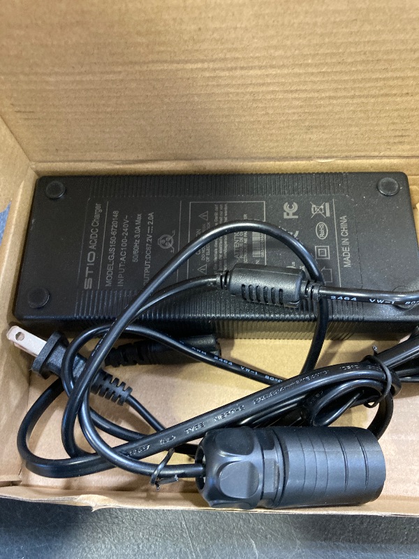 Photo 1 of Battery Charger Compatible with Segway Dirt eBike X260 / Sur-Ron X LightBee, STIO 67.2V 2A Charger for 60V Dirt eBike 3 Prong Connector Power Supply Power Adapter