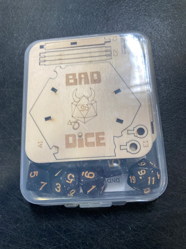 Photo 1 of DND Dice Jail Prison with Polyhedral Dice Set Wood Cage for Your Bad Dice (Dice Jail A)