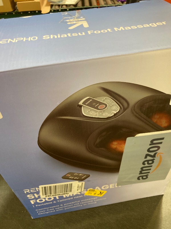 Photo 1 of RENPHO Foot Massager Machine with Heat [2025 Upgraded], FSA HSA Eligible, Foot Massager for Plantar Fasciitis, 3 Heat Levels, Fathers Day Dad Gifts for Women Mom, Wireless Control, True Feet Massage