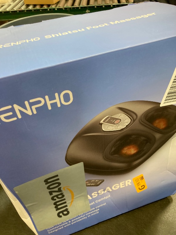 Photo 1 of RENPHO Foot Massager Machine with Heat [2025 Upgraded], FSA HSA Eligible, Foot Massager for Plantar Fasciitis, 3 Heat Levels, Fathers Day Dad Gifts for Women Mom, Wireless Control, True Feet Massage