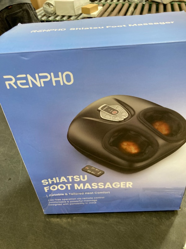 Photo 1 of RENPHO Foot Massager Machine with Heat [2025 Upgraded], FSA HSA Eligible, Foot Massager for Plantar Fasciitis, 3 Heat Levels, Fathers Day Dad Gifts for Women Mom, Wireless Control, True Feet Massage