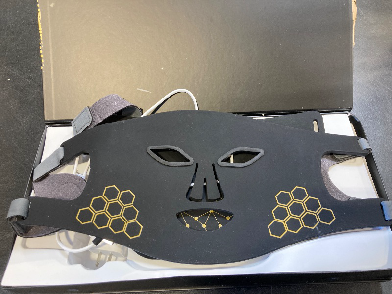 Photo 1 of YOEYOU Red Light Therapy for Face and Neck, Infrared LED Mask Light Therapy 4 Light Waves with 850nm Near Infrared, Portable Rechargeable Red Light Therapy Mask Skincare Device for Facial Rejuvenation