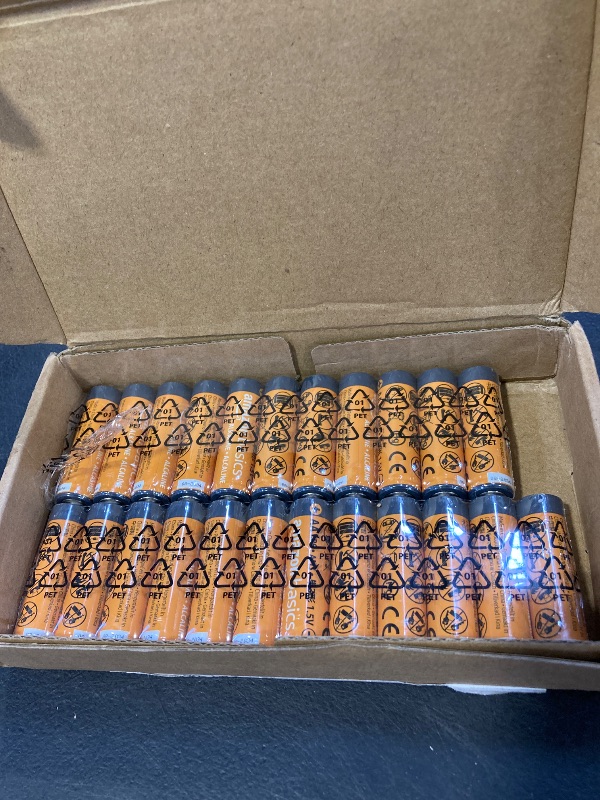 Photo 1 of Amazon Basics 48-Pack AA Alkaline High-Performance Batteries, 1.5 Volt, 10-Year Shelf Life