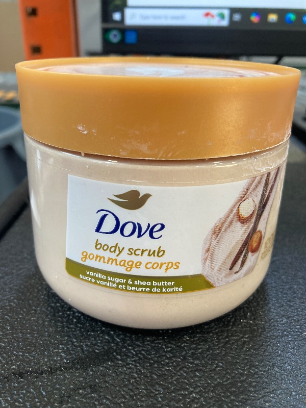 Photo 1 of Dove Vanilla Body Scrub Exfoliates and Deeply Nourishes for Smooth, Radiant Skin 15oz