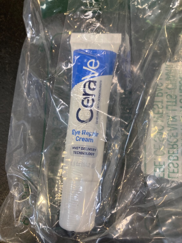 Photo 1 of CeraVe Eye Repair Cream, Under Eye Cream For Puffiness And Bags Under Eyes, Hyaluronic Acid + Niacinamide + Marine Botanical Complex, Oil Free & Opthalmologist Tested
