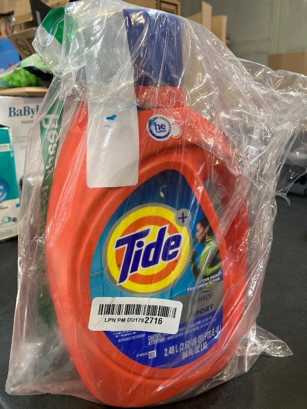 Photo 1 of Tide Plus Febreze Sport Odor Defense HE Turbo Clean Liquid Laundry Detergent, 84 fl oz, 59 loads