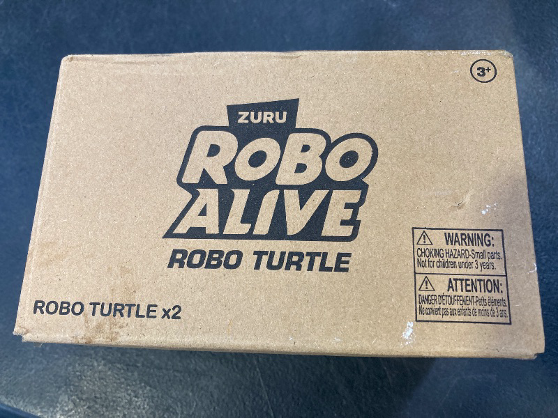 Photo 1 of ROBO ALIVE Robo Turtle Robotic Swimming Turtle (Orange + Blue) by ZURU Water Activated, Comes with Batteries, Amazon Exclusive (2 Pack)
