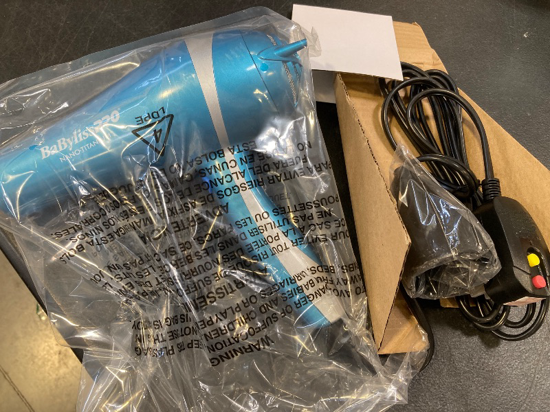 Photo 1 of BaBylissPRO Hair Dryer, Nano Titanium 2000-Watt Blow Dryer, Hair Styling Tools & Appliances, BNT5548