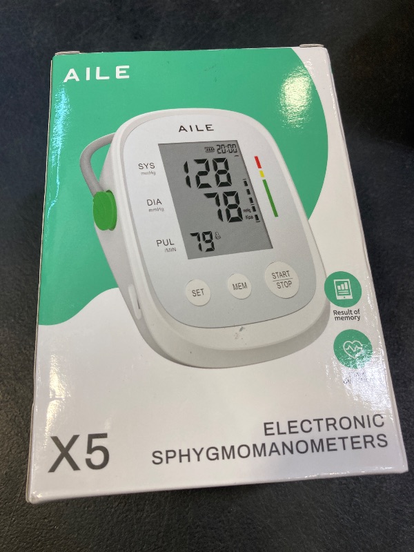 Photo 1 of Blood Pressure Monitor, AILE Blood Pressure Machine Upper Arm Large Cuff(8.7"-16.5"), High Automatic Blood Pressure Monitors Cuff for Home Use, (BP) Manual Arm Blood Pressure Monitors, 2 * 99 Memory