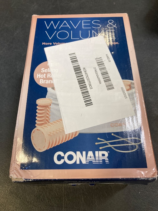 Photo 1 of Conair Instant Heat Compact Hot Rollers for Long, Medium, and All Hair - Hair Curler - Hair Roller Clips Included - 1 1/4-inch, 1-inch, and 3/4-inch Rollers