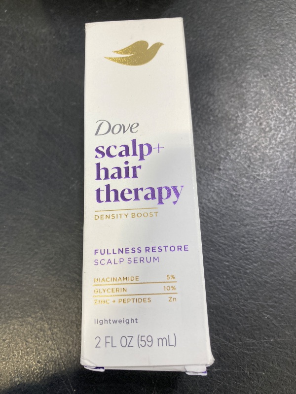 Photo 1 of Dove Scalp + Hair Therapy Density Boost Serum Fullness Restore Visibly Thicker Hair In As Soon As 30 Days, Hydrating & Fast-Absorbing, Instantly Relieves Dry Scalp 2 Fl oz