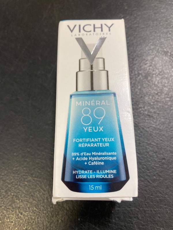 Photo 1 of Vichy Mineral 89 Eye Serum, Hyaluronic Acid and Caffeine Cream, Under Eye Cream For Dark Circles, Hydrating & Puffiness Reducer, Opthalmologist Tested