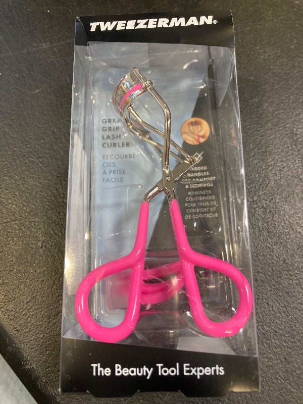 Photo 1 of Tweezerman Neon Great Grip Eyelash Curler, Pink, 0.3 Oz