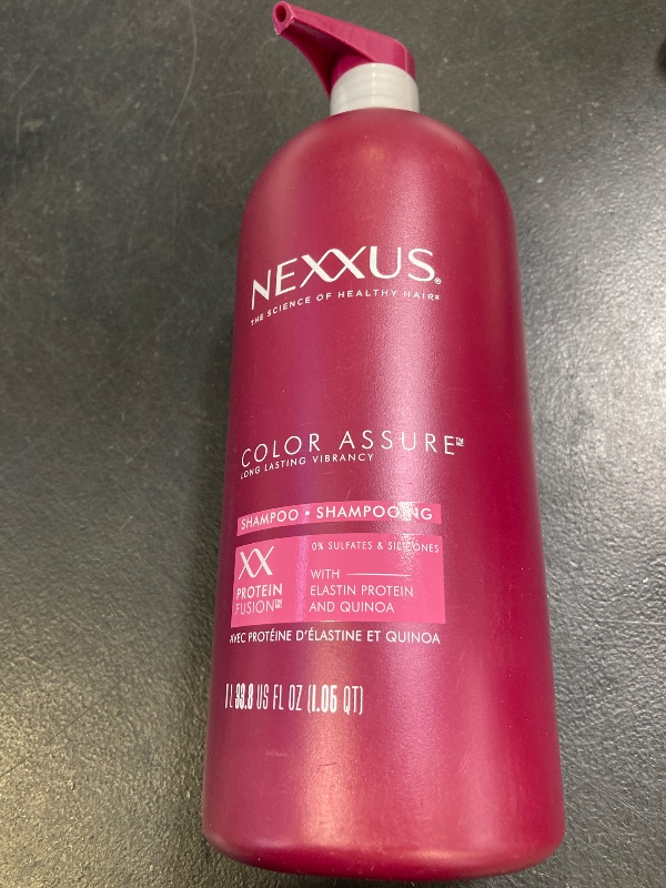 Photo 1 of Nexxus Color Assure Sulfate-Free Shampoo with ProteinFusion For Color-Treated Hair for Enhanced Color Vibrancy, Silicone Free Shampoo with Pump 33.8 oz