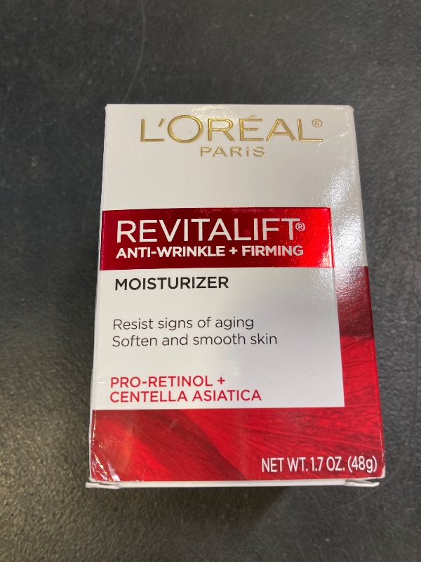 Photo 1 of L'Oreal Paris Revitalift Anti-Wrinkle and Firming Face and Neck Moisturizer, Pro Retinol 1.7 oz