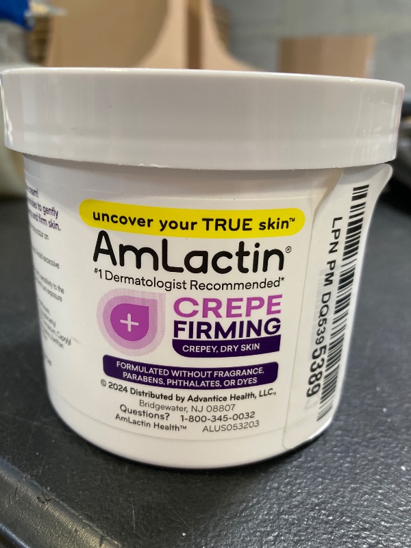 Photo 1 of AmLactin Crepe Firming Cream - 12 oz Body Cream with 15% Lactic Acid - Exfoliator and Moisturizer for Crepey, Dry Skin? (Packaging May Vary)