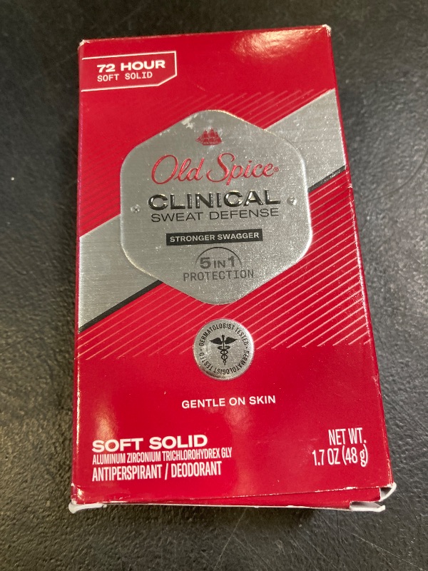 Photo 1 of Old Spice Clinical Sweat Defense Anti-Perspirant Deodorant for Men, 72 Hour, Stronger Swagger, 1.7 oz
