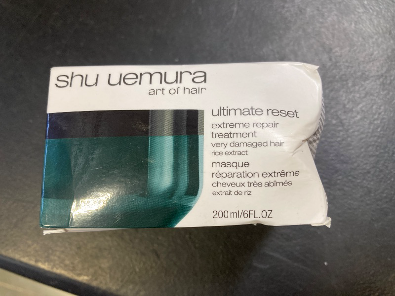 Photo 1 of shu uemura art of hair Ultimate Reset Extreme Repair Hair Mask - Strengthens to Reduce Breakage and Split Ends, Deeply Conditions and Nourishes, With Japanese Rice Extract, 6 Fl Oz